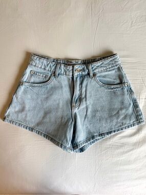Garage Light Wash Denim Shorts